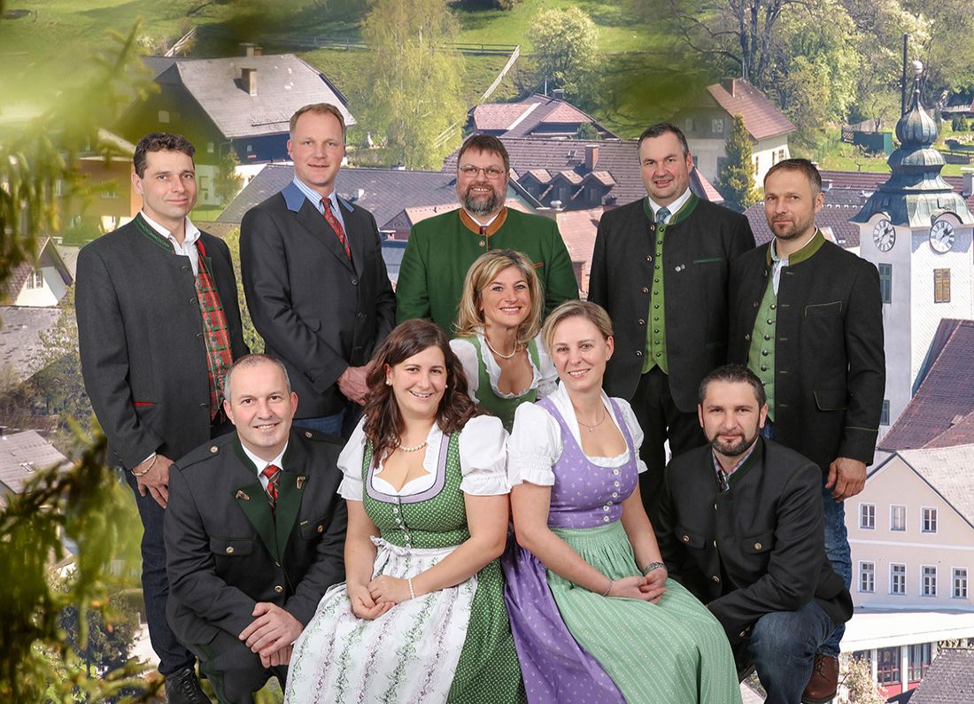 Das Team der Öblarner Volkspartei mit Bgm. Franz ZACH (Kopie)